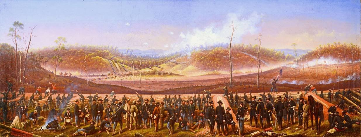 James Walker Painting of The Battle of Resaca